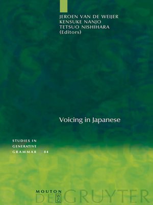 cover image of Voicing in Japanese